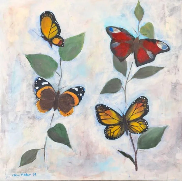 Four butterflies